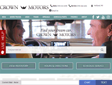 Tablet Screenshot of crownmotors.com