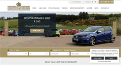 Desktop Screenshot of crownmotors.co.uk