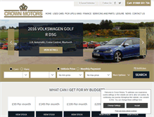 Tablet Screenshot of crownmotors.co.uk